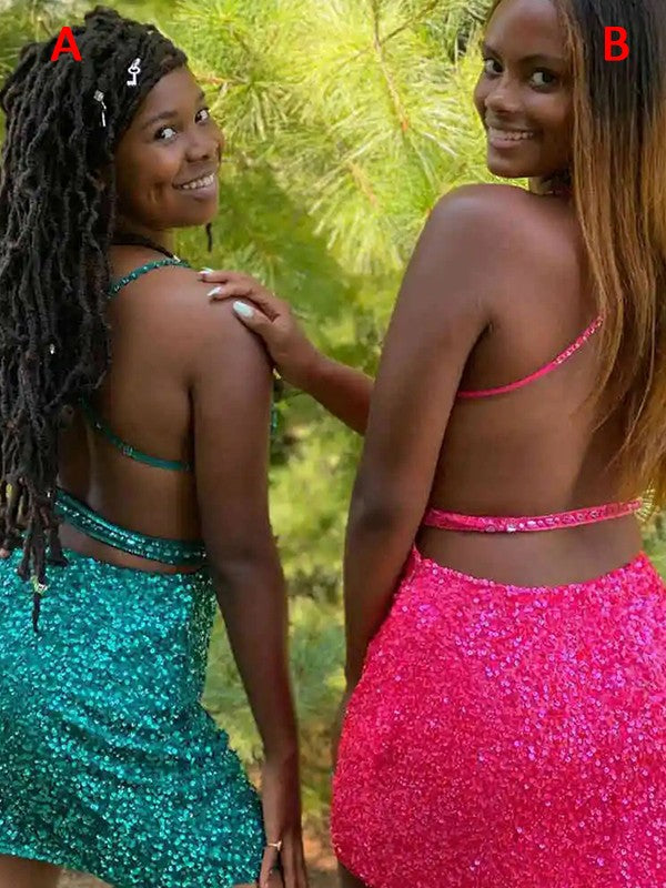 Vestidos cortos/mini sin mangas con escote en V y corte tubo/columna